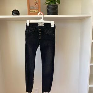 Free People black skinny jeans